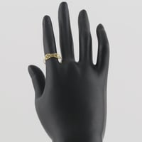 خاتم ذهب بتصميم فيونكة - عيار 21