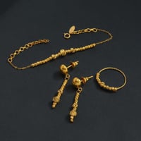 طقم ذهب نسائي عيار 21