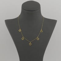 تشوكر ذهب نبتة رباعية مفرغة - عيار 21