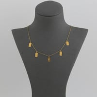 تشوكر ذهب مستطيلات وردة سبيكة - عيار 21