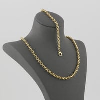 طقم ذهب بتصميم حلقات دائرية - عيار 18