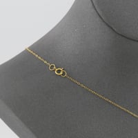 طقم ذهب بتصميم بيضاوي مزخرف مع دلايات - عيار 21