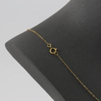 عقد ذهب جنزير مع حرفي CD - عيار 21