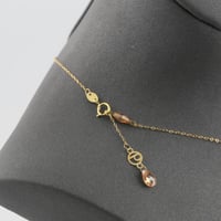 عقد ذهب دورين مبروم مع تعليقة جنيه دائري - عيار 21