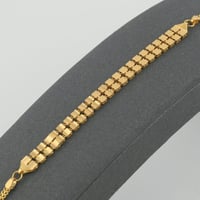 اسوارة ذهب مربعات الذهب عيار 21