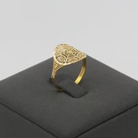 خاتم ذهب جاذبية حديثة عيار 21