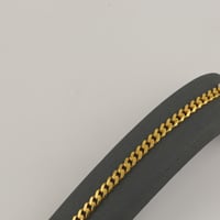 اسوارة ذهب جنزير موناكو لماع - عيار 21