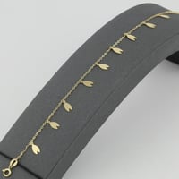 اسوارة ذهب برعم الزهرة عيار 18