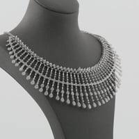 طقم ذهب ابيض تصميم الماس عيار 18