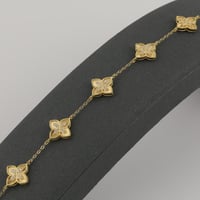 اسوارة ذهب بتصميم خمس نجوم - عيار 18