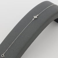 اسوارة ذهب جاذبية الذهب الابيض عيار 18