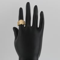 خاتم ذهب بتصميم تراثي متعرج - عيار 21