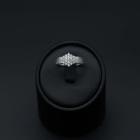 خاتم ذهب ابيض عيار 18