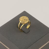 خاتم ذهب نسائي عيار 21 (R816)