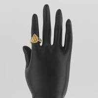 خاتم ذهب بتصميم دمعة - عيار 21