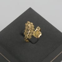 خاتم ذهب ورق الزيتون ملفت - عيار 21