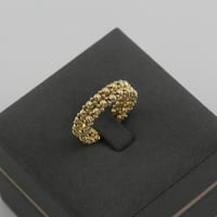 خاتم ذهب كرات الليزر عريض منفصل - عيار 18