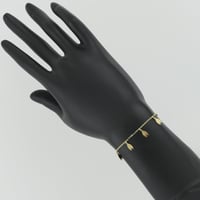 اسوارة ذهب برعم الزهرة عيار 18