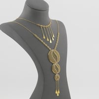 طقم ذهب مع مخنق عيار 21