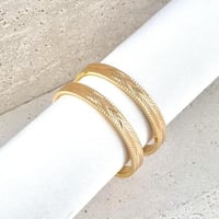 غويشة ذهب اطفال سي ان سي عريض 12 سم