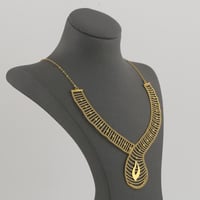 طقم ذهب بتصميم سلم الذهب فريد - عيار21