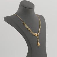 طقم ذهب الزهرة ثلاثية الابعاد - عيار 21