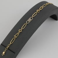 اسوارة ذهب جنزير مميز لماع - عيار 18