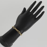 اسوارة ذهب بتصميم حلقات الذهب المتصلة - عيار18