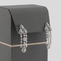 طقم ذهب ابيض ملكي عيار 18