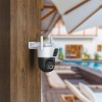 كاميرا مراقبة مزدوجة العدسات 4G LTE