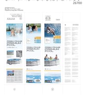 أحواض سباحة بريسم فريم من انتيكس، مقاس 10 قدم × 30...