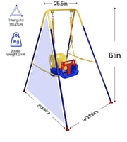 مرجيحة كبيرة مع القاعدة