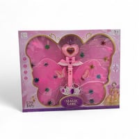 فراشة مضيئة مع موسيقى