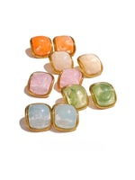 Pastel Swirl Resin Earrings