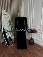 فستان سهره مخمل لونين