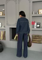 طقم ميوميو قطعتين جينز غامق