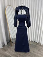 فستان العيد كحلي