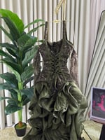 فستان سهره زيتي