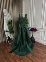 فستان سهره اخضر