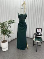 فستان سهره اخضر