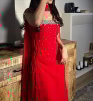 فستان سهره احمر