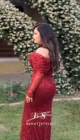 فستان سهره احمر