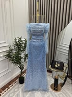 فستان سهره تركواز