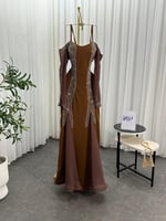 فستان سهره بني