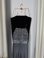 فستان سهره اسود رمادي