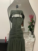 فستان سهره زيتي