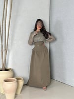 فستان سهره زيتي