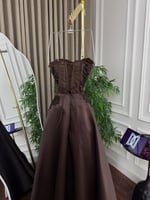 فستان سهره بني