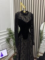 فستان سهره اسود دانتيل