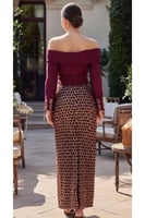 فستان العيد عنابي